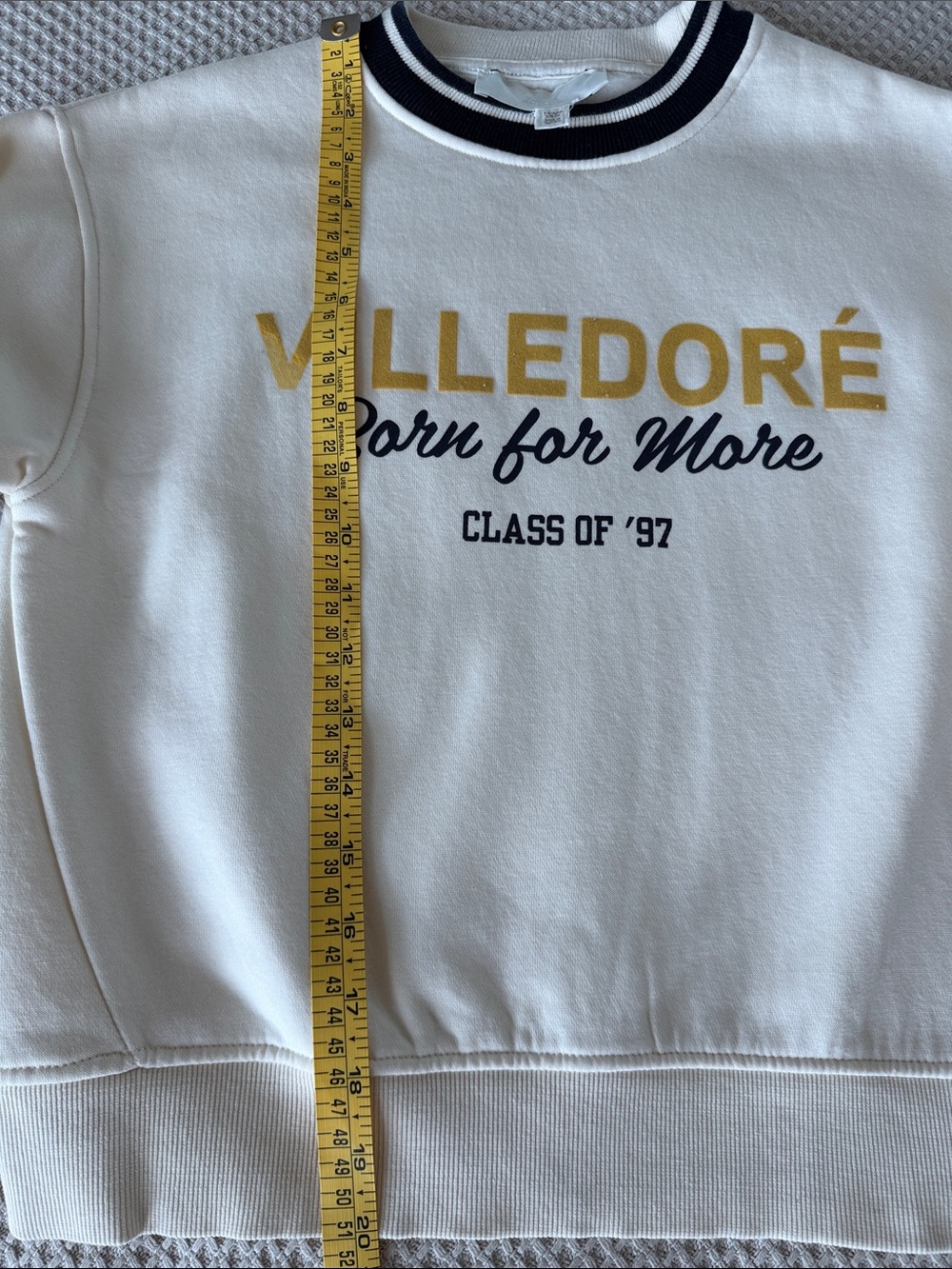 Zara kids Off-white sweatshirt long sleeves sweater top Size 7-8 - Picture 10 of 16